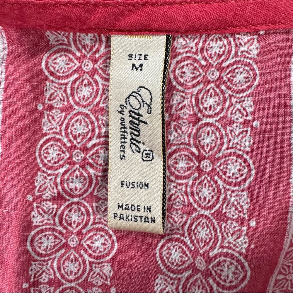 Red Bohemian Women's Blouse - Picture 7 of 9